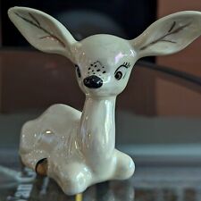 1950s Kitsch Ceramic Deer Big Eye Doe Figure CA USA Vtg Art Statue Mid Century picture