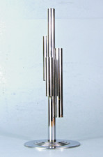 Chase Chrome Skyscraper Bud Vase 1930's Art Deco Modernist Machine Age Decor picture