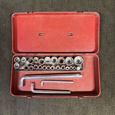 Vintage 29 Pc. Socket Wrench Set Made in Japan picture