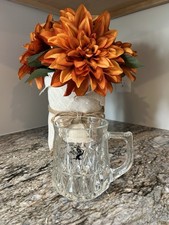 Tree House Brewing Limited Edition Clear Pressed Glass Heavy Mug with Decorative picture