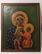 Black Madonna Our Lady Of Częstochowa Textured Painting picture