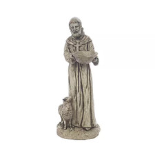 St. Francis with Lamb Concrete Garden Statue picture