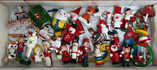 Lot of 31 Vintage Wooden Christmas Ornaments picture