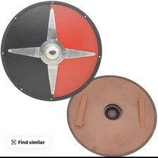 23'' Medieval Warrior Wooden Viking Shield Battle-Worn Shield & Wall Décor picture