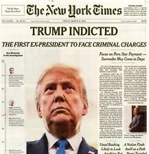 THE NEW YORK TIMES NEWSPAPER - MARCH 31, 2022 - TRUMP INDICTED - BRAND NEW picture