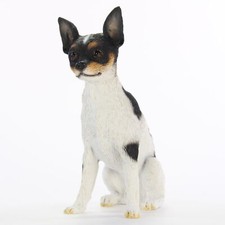 Rat Terrier Figurine Hand Painted Collectible Statue picture