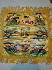 WWII Army pillow cover for service in World War 2 Great Images Tanks Planes Etc picture