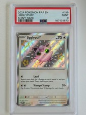 PSA 9 Mint - Pokemon Paldean Fates - Jigglypuff Shiny Rare 198/091 picture