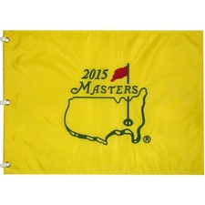 2015 Masters Embroidered Unsigned Golf Pin Flag - Jordan Spieth Champion picture