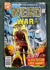 Weird War Tales # 58 (1977) Hitler Swastika Cover Death of Dictator Newsstand VF picture