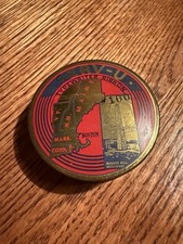 VINTAGE ADVERTISING SERV-U NEW ENGLAND BUNKER HILL BOSTON TYPEWRITER RIBBON TIN  picture