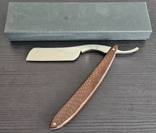 Custom RigaRazor 8/8 Hand Forged Böhler R100 1/4 Hollow JUMA Golden Dragon picture