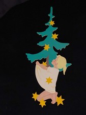 Vintage Wooden Wall Plaque Sterntaler The Star-Money Brothers Grimm Fairy Tale picture