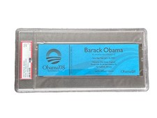 2007 Barack Obama Declares for President Announcement Historic Ticket PSA 9 picture
