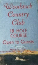 Vintage Matchbook Cover - Woodstock Country Club Woodstock Vermont  picture
