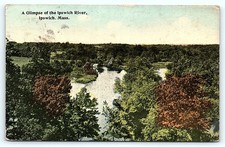 Postcard: A Glimpse of the Ipswich River, Ipswich, Mass. picture