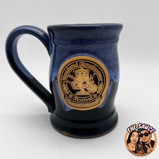Maryland Renaissance Festival Mug 2014 Blue Glaze Pottery Let Merriment Abound picture