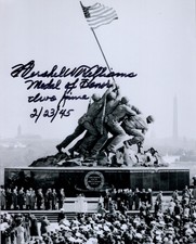 HERSHEL W. WILLIAMS MEDAL OF HONOR IWO JIMA WWII SIGNED PHOTOGRAPH PSA/DNA MOH picture