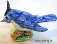 MID CENTURY~STANGL POTTERY~HANDPAINTED~TUFTED TITMOUSE BIRD FIGURINE #3592 picture