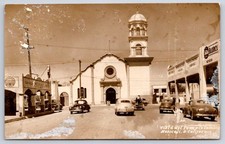 Vintage MEXICALI Mexico Catholic Temple Street Scene 1950s Rppc picture
