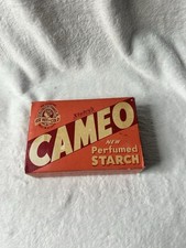 Antique Vtg 1930s NOS Staleys Cameo Perfumed Starch Bath Advertising Prop picture