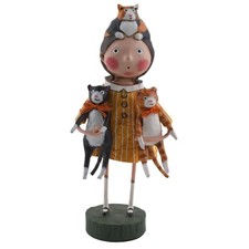 Lori Mitchell Kat's Cats Lover Folk Art Figurine Spring Summer picture