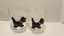 SCOTTISH TERRIER SCOTTIE SCOTTY DOG GLASSES TUMBLERS (2) picture
