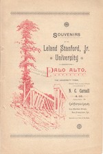 1889 Stanford University & Palo Alto Lands Print Ad – Cool Ernest Peixotto Pix picture