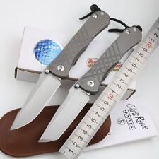 Frame Lock S35VN Blade Titanium Handle Outdoor Tactical Pocket Folding Knife Edc picture