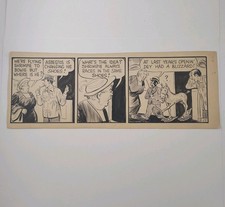 Ken Kling Original Art Joe and Asbestos 2/17/1925 Comic Strip 1920s 101 Years picture