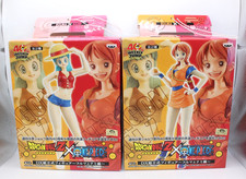 Dragon Ball Z x One Piece 40th Weekly Jump Bulma Nami Figure Set 2008 limited picture