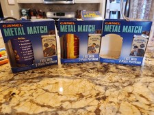 Joe Camel metal match new Lot Of 3 in original box. JOES PLACE-FLOYD MAX EDDIE picture