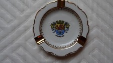 Vintage Gold Gilded Darmstadt Germany Porcelain Ashtray picture