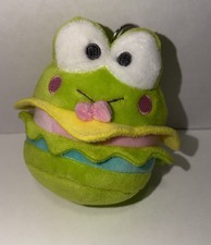 Keroppi Hamburger Kidrobot X Hello Sanrio Plush Keychain Mascot picture