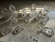 Princess House Clear Crystal 11-Piece Nativity Set Christmas Religious picture