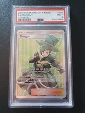 Pokemon TCG Morgan Team Up Full Art Trainer 178/181 PSA 9 Mint. picture
