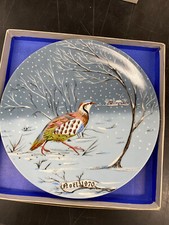 6 HAVILAND LIMOGES 12 DAYS OF CHRISTMAS PLATES-#1 THRU #6 W/ BOX picture
