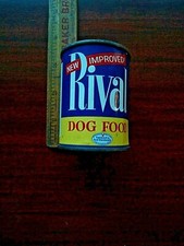 Vintage Metal Coin Bank Advertising Promotional Rival Dog Food picture
