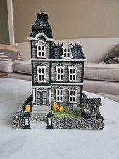 Lenox Halloween Lighted Haunted House Tombstones Pumpkins 891435 picture