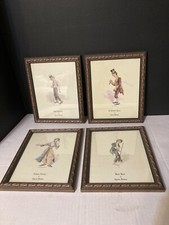 Sketches from Charles Dickens Set Of 4 Portrayed by Kyd Framed picture