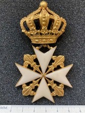 Order of Saint Lazarus - Style Cross (Crowned Maltese Cross) Badge Replica. picture