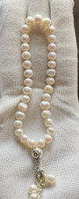 Genuine 6mm Freshwater Pearl 33 Beads Tasbih Misbaha Islamic Prayer Beads Rosary picture