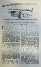 1889 Guns Weapons Small Arms of European Armies illustrated picture