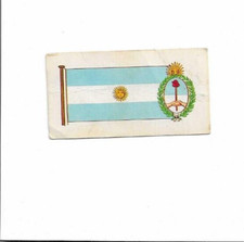 1967 Brooke Bond Tea Flags and Emblems of the World Argentina #42 Good w/creases picture