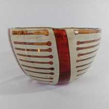 Art Glass Bowl Hand Blown 4