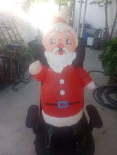 Vintage 1965 NASCO Japan Vinyl Inflatable Santa Claus Blow Up Christmas Kitsch picture