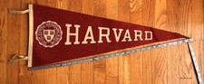 Vintage HARVARD FELT PENNANT picture
