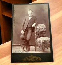 1800s Mr. Charles Meitz Personalized by FW Schneider Cabinet Card Photo picture