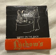 Luchow's Restaurant New York City Matchbook Cover Columbia Match Co. picture