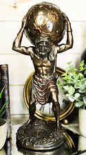 Ebros Greek God Primordial Titan Atlas Holding The World Globe Statue 11.75